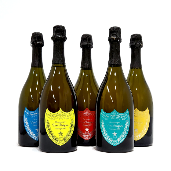 Dom Perignon Andy Warhol Tribute Collection_set